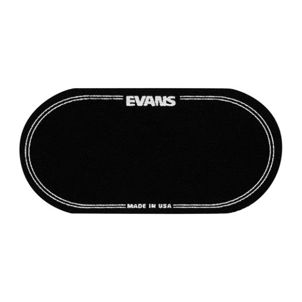 EQPB2 Наклейка на рабочий пластик бас барабана  двойная,цвет черный Evans 