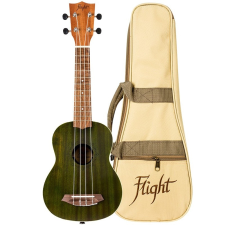 NUS380 JADE - укулеле, сопрано, зеленый, корпус - сапеле. FLIGHT