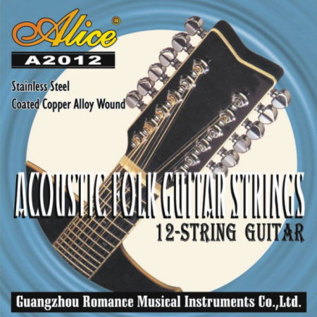 A2012 Струны для 12-струнной гитары.  Alice
