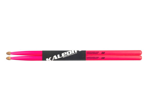 7KLHBPK5B Pink 5B Барабанные палочки, граб, флуоресцентные розовые, Kaledin Drumsticks
