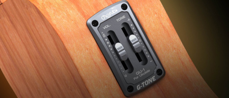 GU-1 Эквалайзер для укулеле, пассивный, врезной, однополосный, Cherub