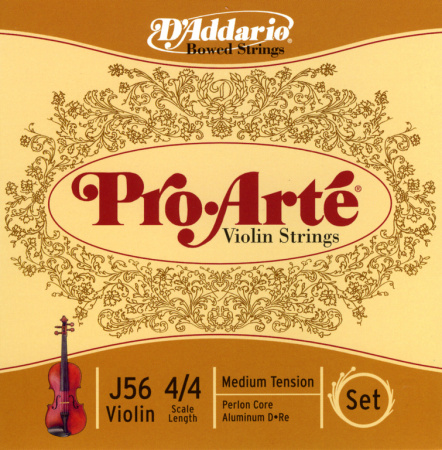 J56-4/4M PROARTE Комплект струн для скрипки D`Addario