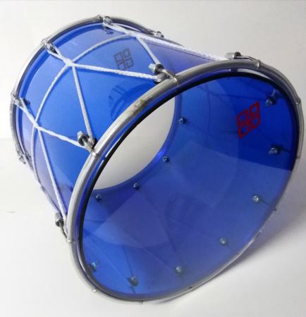 BKA-14Snv Барабан кавказский 14", акрил 34х36см, с верёвкой, синий, Мастерская Бехтеревых