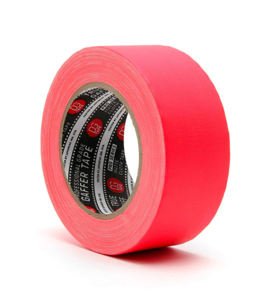 TRUEGAFF50/25FL-P Клейкая лента 120mesh @trueGAFF (професс. тейп) 50мм/25м, розовый. DG Solutions