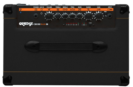 CRUSH BASS 50 BK Комбоусилитель для бас-гитары (черный), 50 Вт, цвет черный. ORANGE 