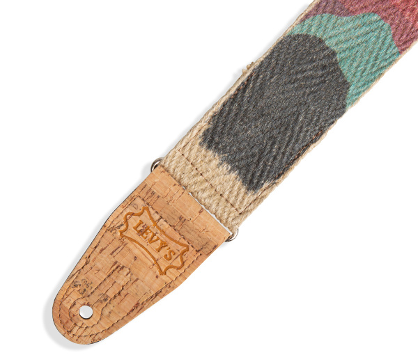 MH8P-003 Prints Series Ремень для гитары, конопля, рисунок "закат", Levy's