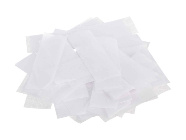 FTPCW Конфетти из специализированной бумаги (тишью) 17х55мм, белый, упаковка 1 кг, LFocus