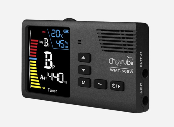 WMT-565W Метроном / тюнер / тон-генератор, для духовых инструментов, Cherub