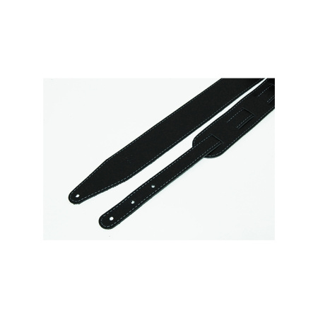 FL1110531LP Premier Ремень для гитары, кожаный, черный, отстрочка ниткой темный графит, Fidel