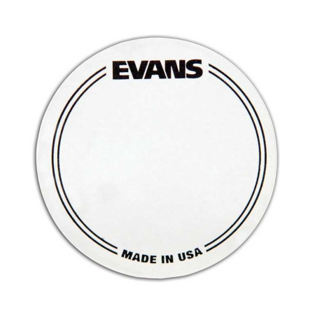 PC1 Наклейка на рабочий пластик бас-барабана, прозрачная, одиночная педаль, Evans
