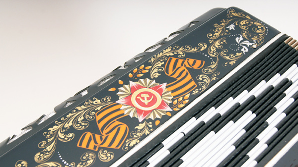 S32XL-A-POBEDA Гармонь "Шуйская" 25х25-III-2, расцветка «Победа», Шуйская гармонь