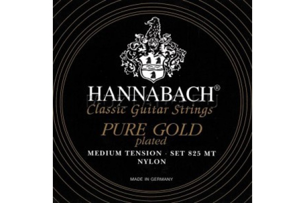 (TDN) Струны для классической гитары HANNABACH 825MT Medium Tension Pure Gold Plated