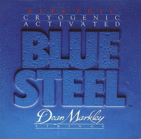 DM2555 Blue Steel Комплект струн для электрогитары, никелированные, 12-54, Dean Markley