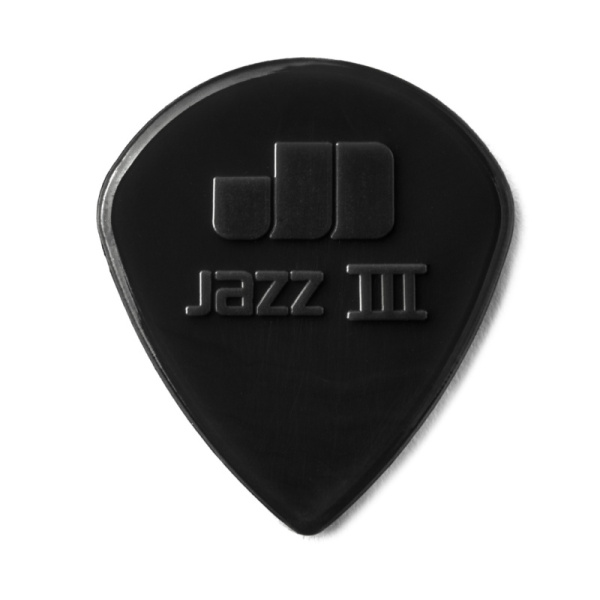47R3S Jazz III Медиатор, 1шт, острый кончик, нейлон, черные, Dunlop